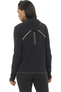 Salomon CHAQUETA TRAIL RUNNING MUJER SENSE AERO HYBRID HZ HD W vista trasera