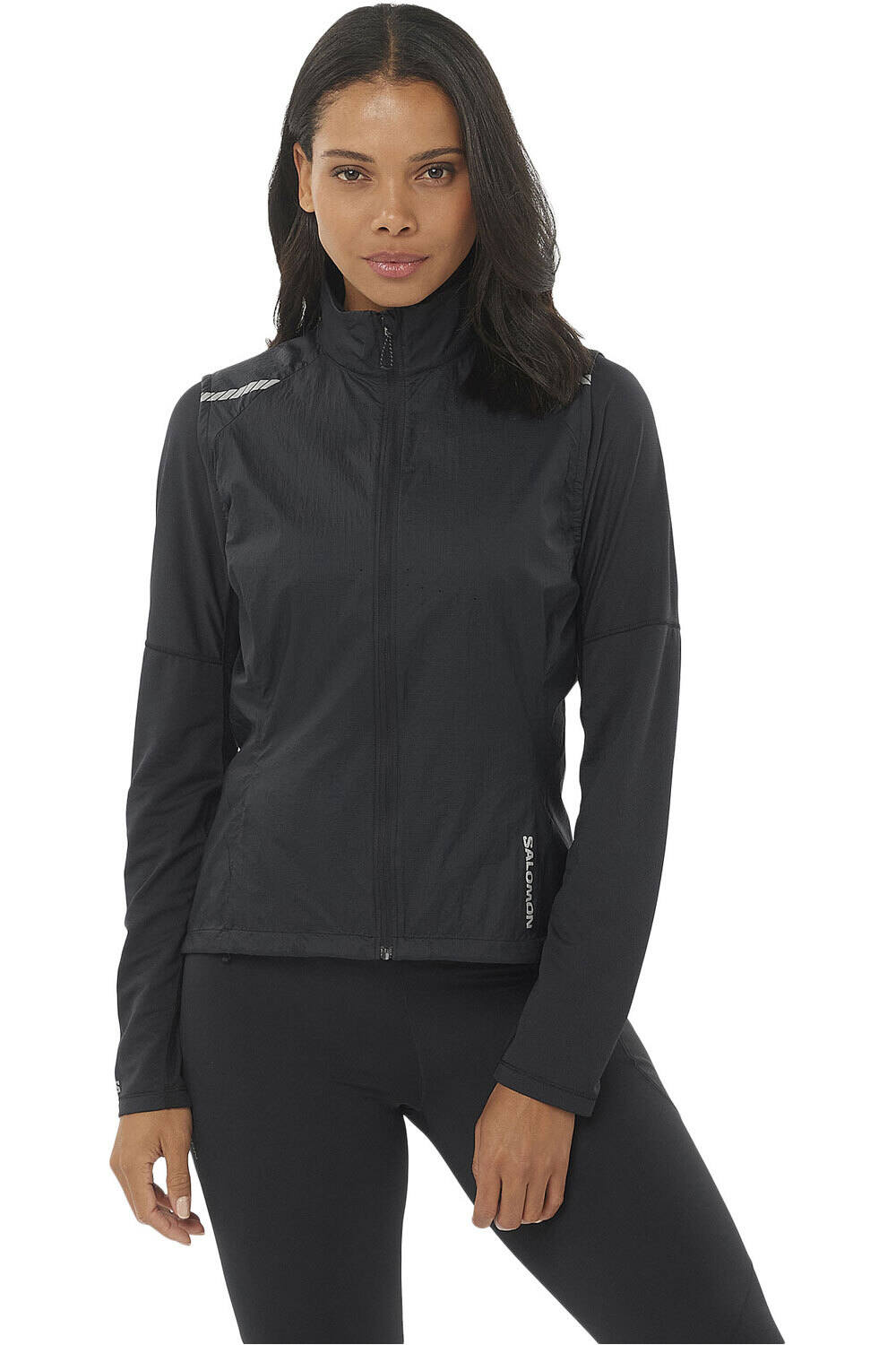 Salomon CHAQUETA TRAIL RUNNING MUJER SENSE FLOW VEST W vista frontal