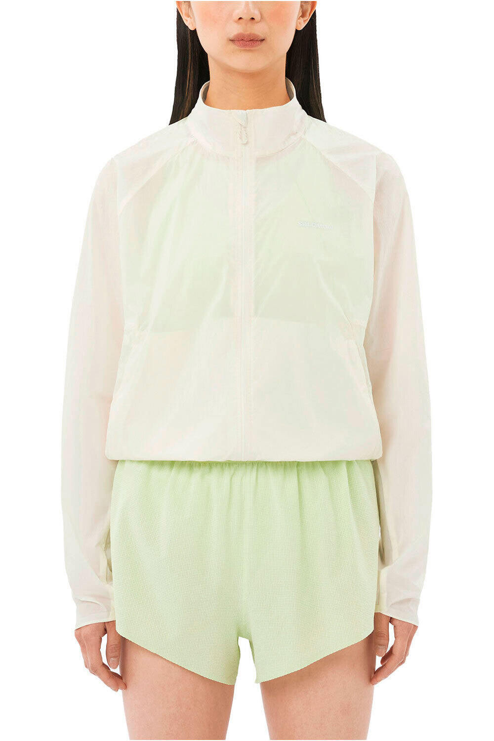 Salomon CHAQUETA TRAIL RUNNING MUJER SHKout FLY JKT W vista frontal