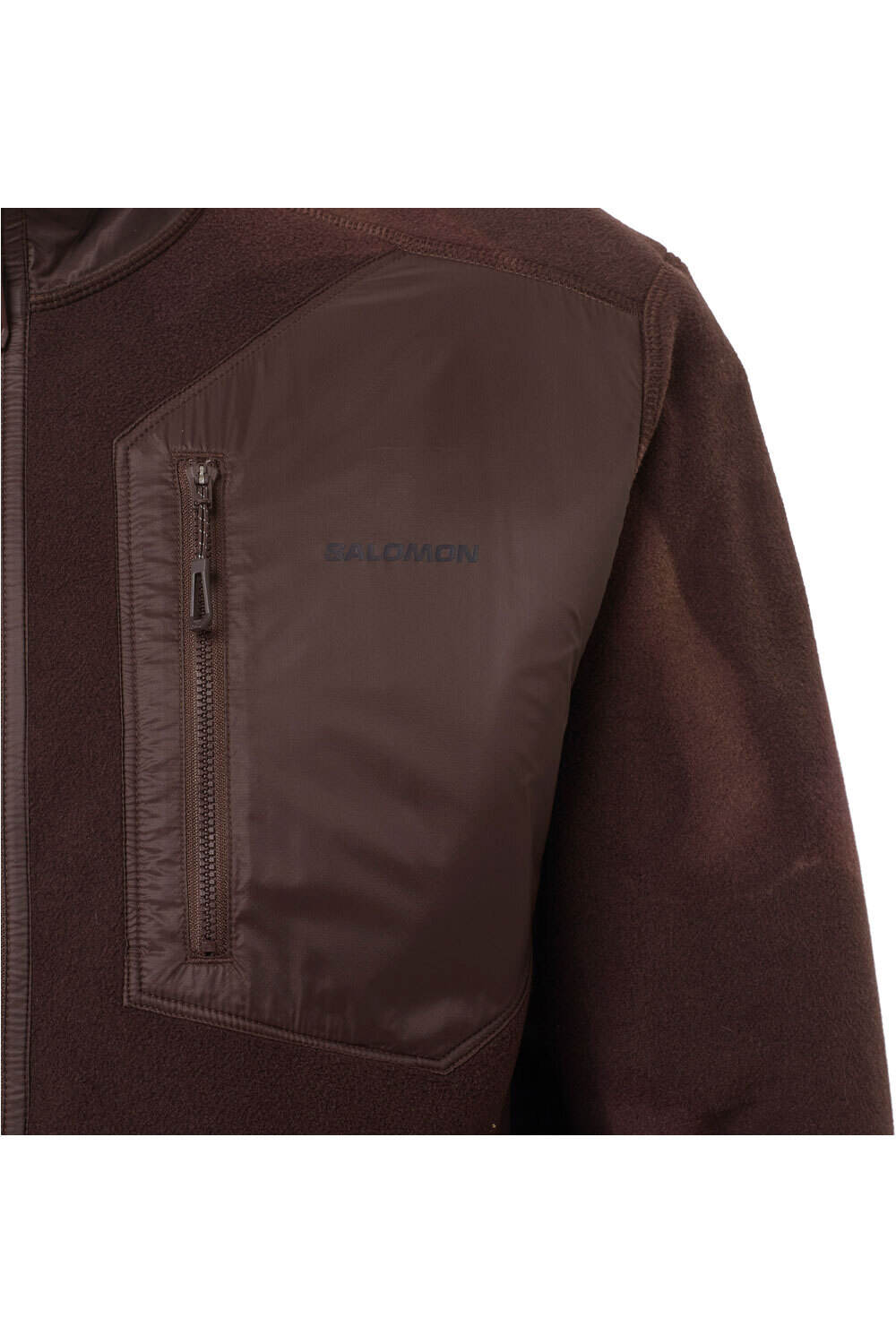 Salomon forro polar hombre CHROMA FLEECE FZ M vista detalle
