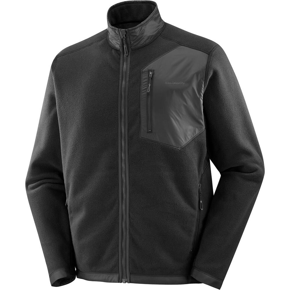 Salomon forro polar hombre CHROMA FLEECE FZ M vista frontal