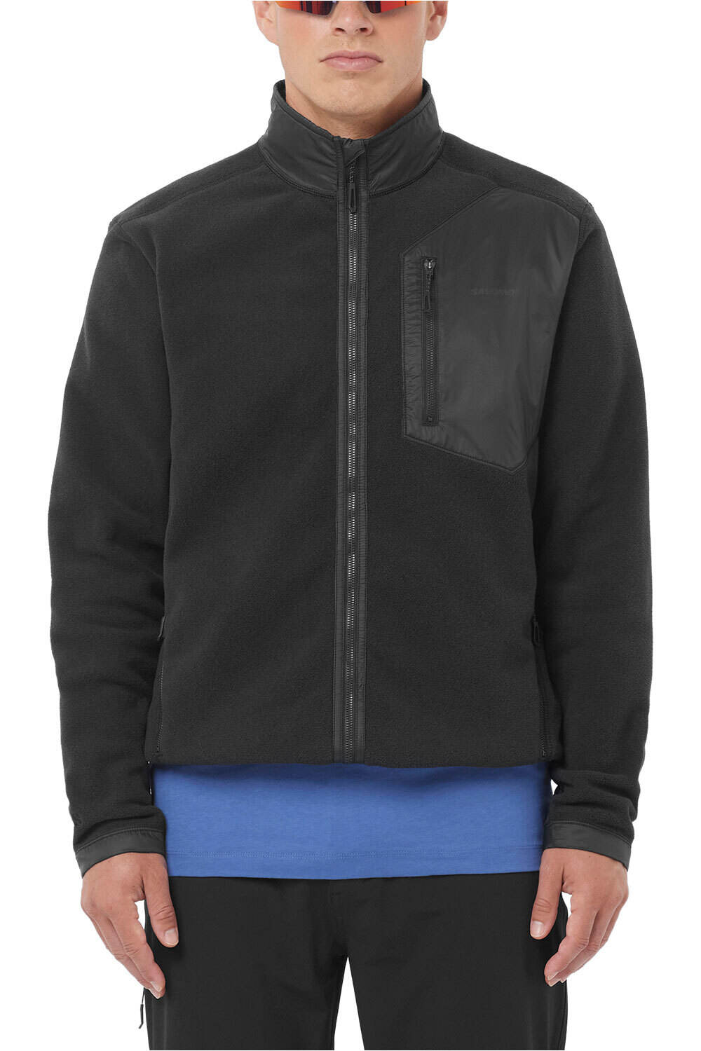 Salomon forro polar hombre CHROMA FLEECE FZ M vista frontal