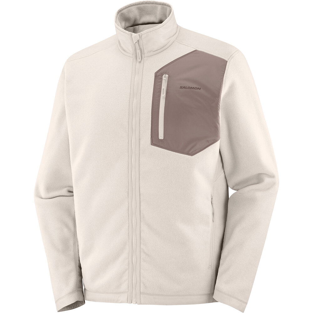 Salomon forro polar hombre CHROMA FLEECE FZ M vista frontal