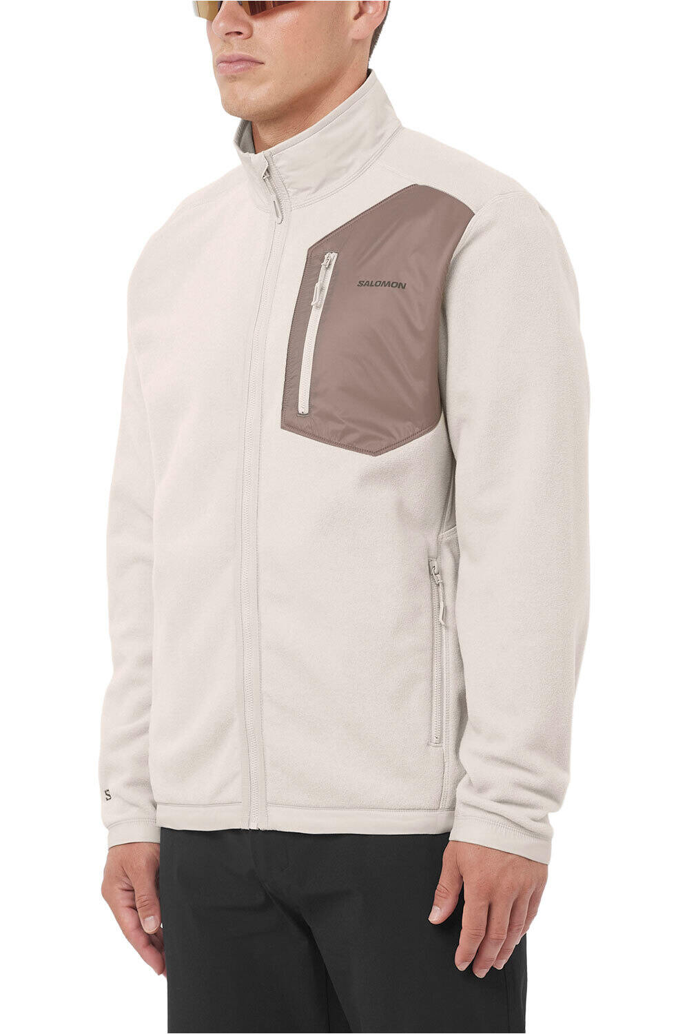 Salomon forro polar hombre CHROMA FLEECE FZ M vista frontal