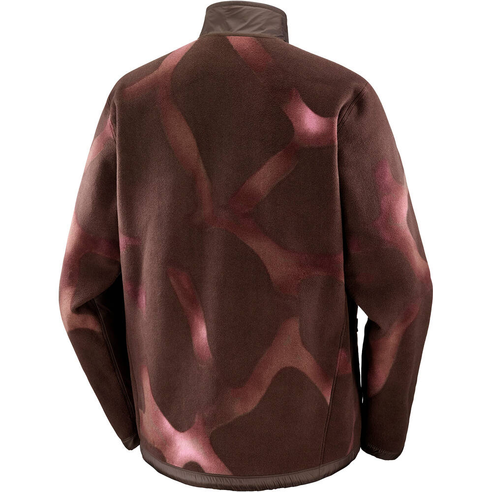 Salomon forro polar hombre CHROMA FLEECE FZ M vista trasera