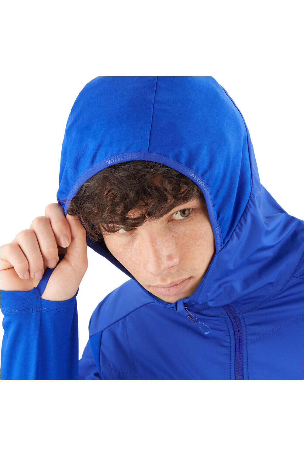 Salomon forro polar hombre OUTLINE AS HYBRID MID M vista detalle