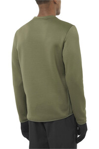 Salomon forro polar hombre OUTLINE WARM HYBRID CN M vista trasera