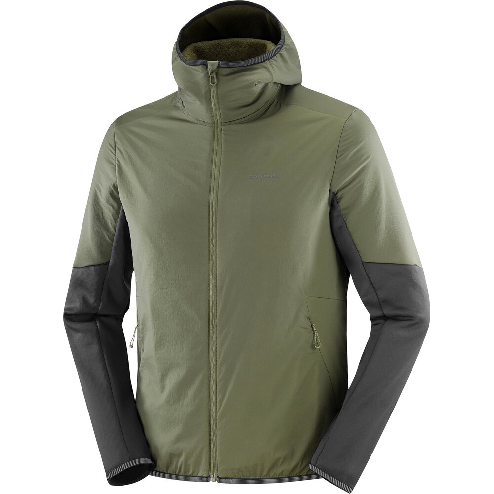 Salomon forro polar hombre OUTLINE WARM HYBRID HD M vista detalle