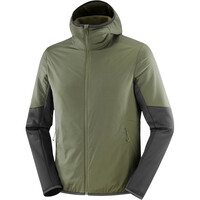 Salomon forro polar hombre OUTLINE WARM HYBRID HD M vista detalle