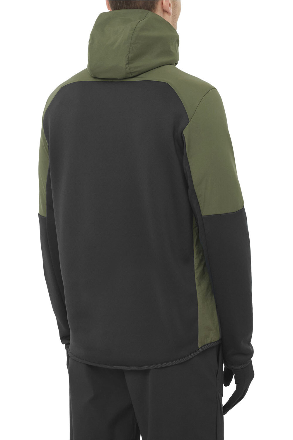 Salomon forro polar hombre OUTLINE WARM HYBRID HD M vista trasera