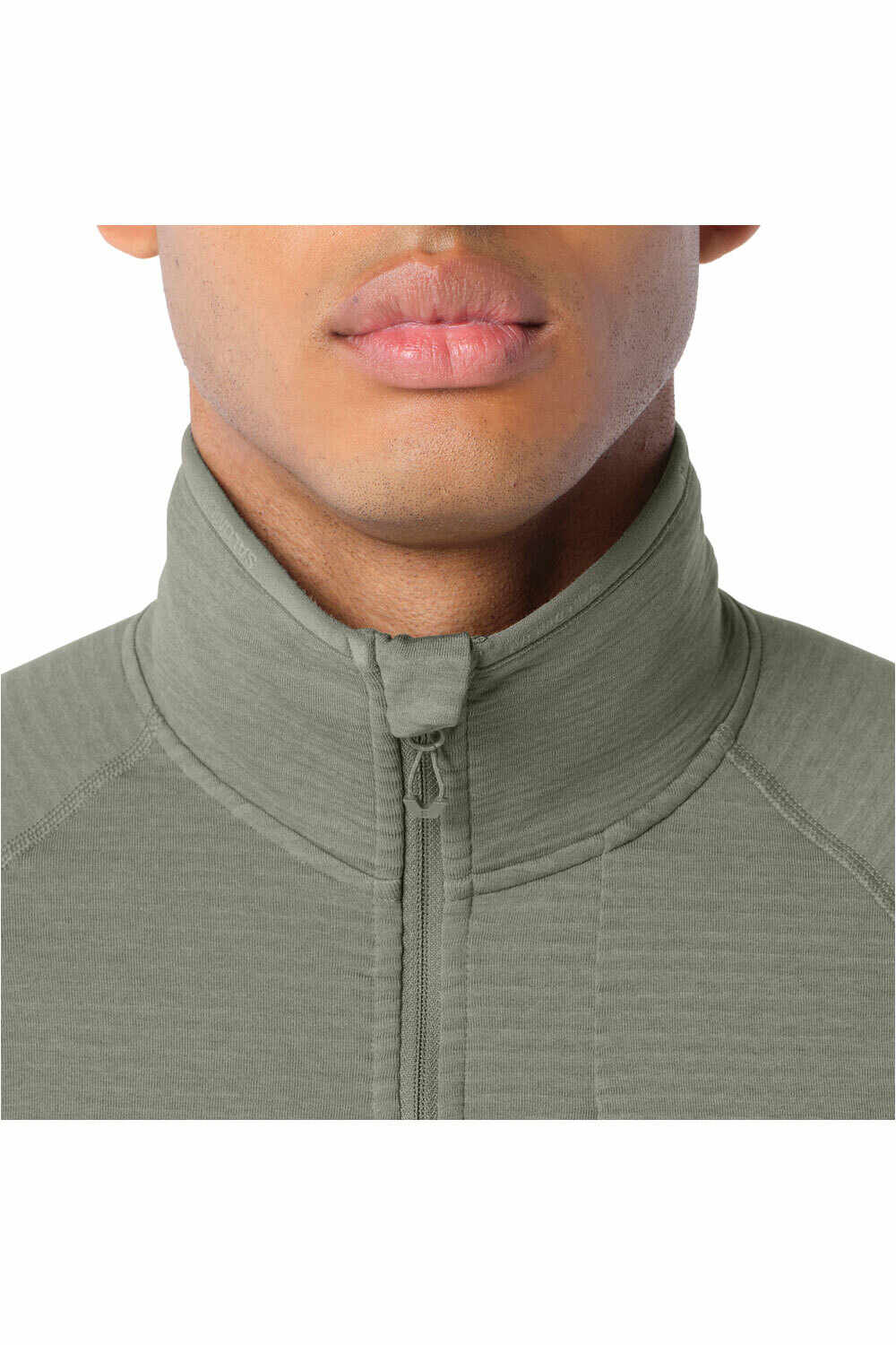 Salomon forro polar hombre SNTIAL LIGHTWARM FZ M vista detalle