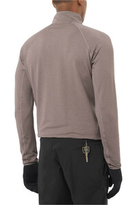 Salomon forro polar hombre SNTIAL LIGHTWARM FZ M vista trasera