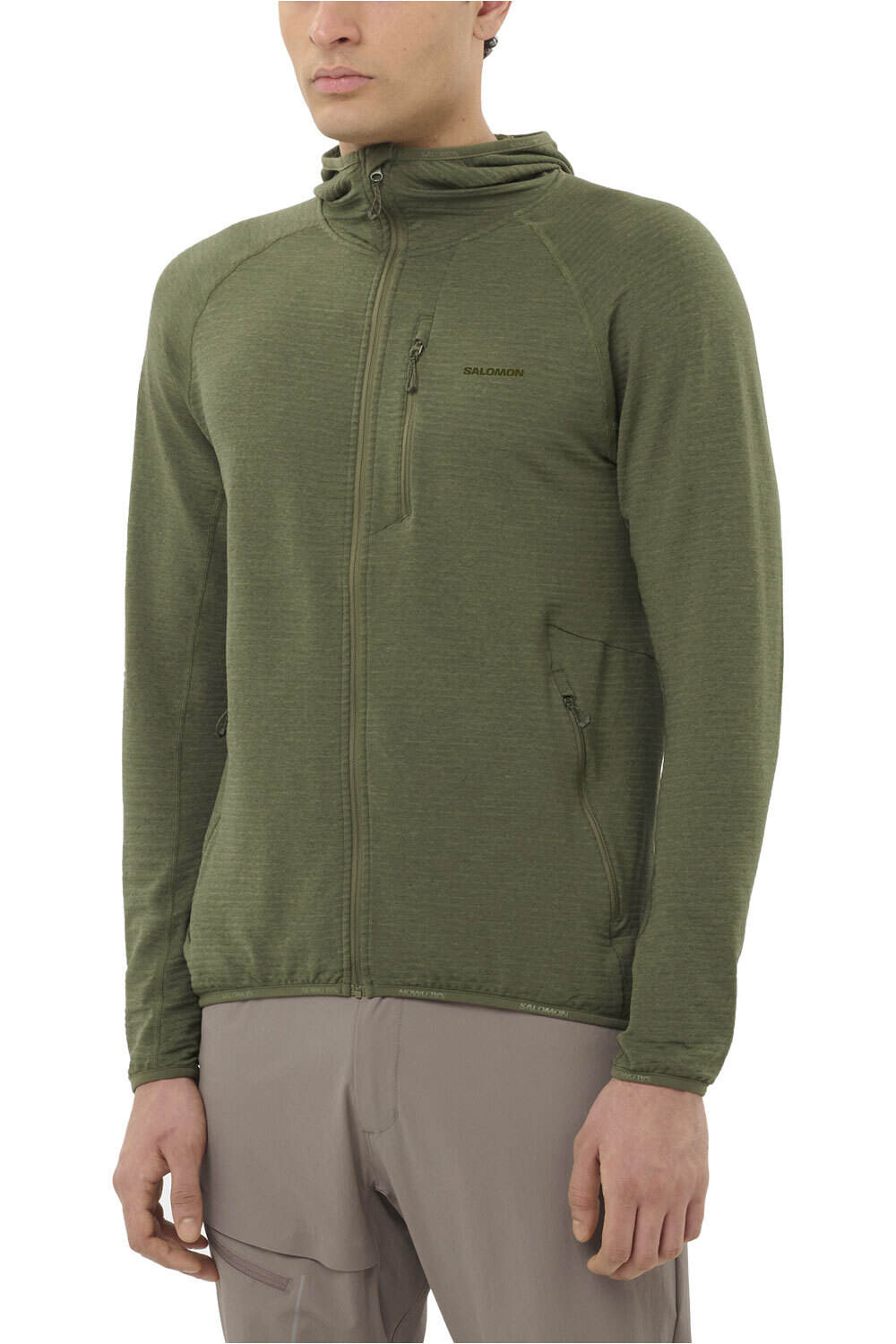 Salomon forro polar hombre SNTIAL LIGHTWARM HD M vista frontal