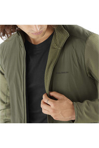 Salomon forro polar hombre SNTIAL LIGHTWARM HYBRID M vista detalle