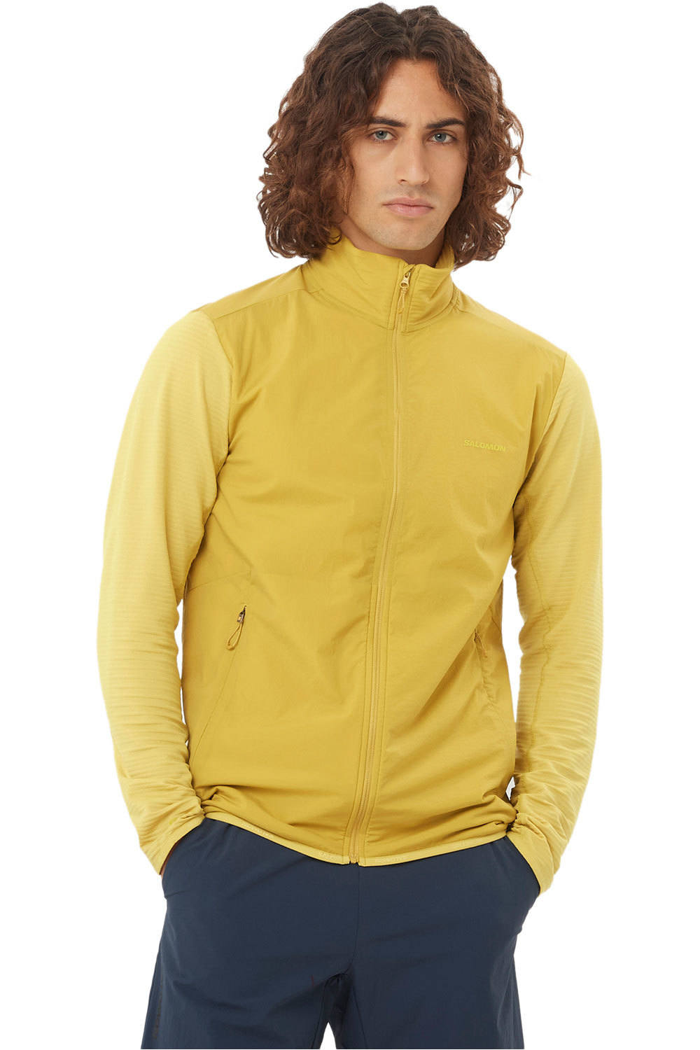 Salomon forro polar hombre SNTIAL LIGHTWARM HYBRID M vista frontal