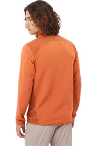 Salomon forro polar hombre SNTIAL LIGHTWARM HYBRID M vista trasera