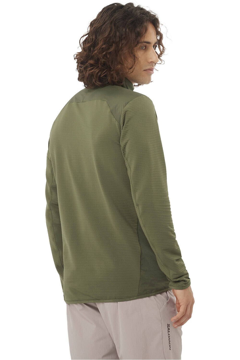 Salomon forro polar hombre SNTIAL LIGHTWARM HYBRID M vista trasera