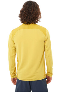 Salomon forro polar hombre SNTIAL LIGHTWARM HYBRID M vista trasera