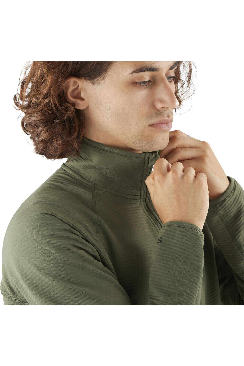 Salomon forro polar hombre SNTIAL LIGHTWARM HZ M vista detalle