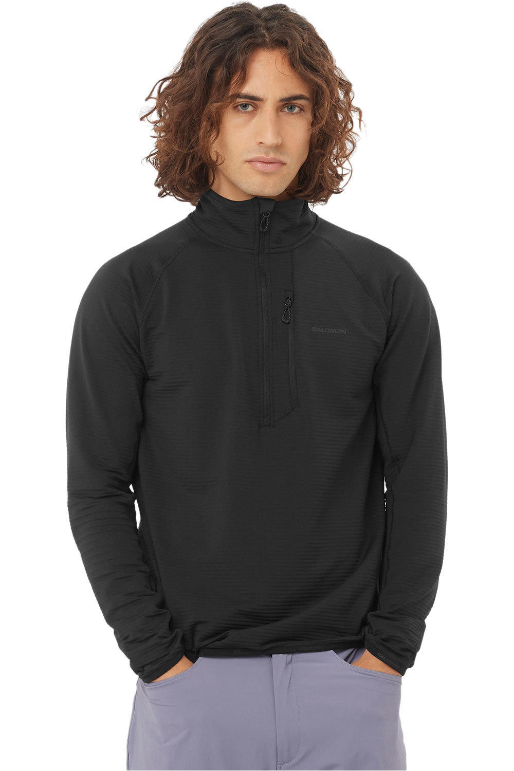 Salomon forro polar hombre SNTIAL LIGHTWARM HZ M vista frontal