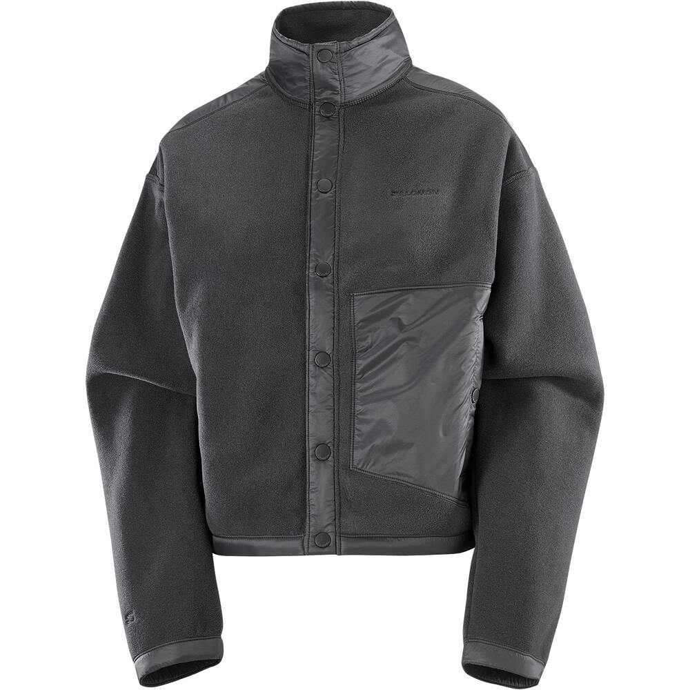 Salomon forro polar mujer CHROMA FLEECE CARDIGAN W vista detalle