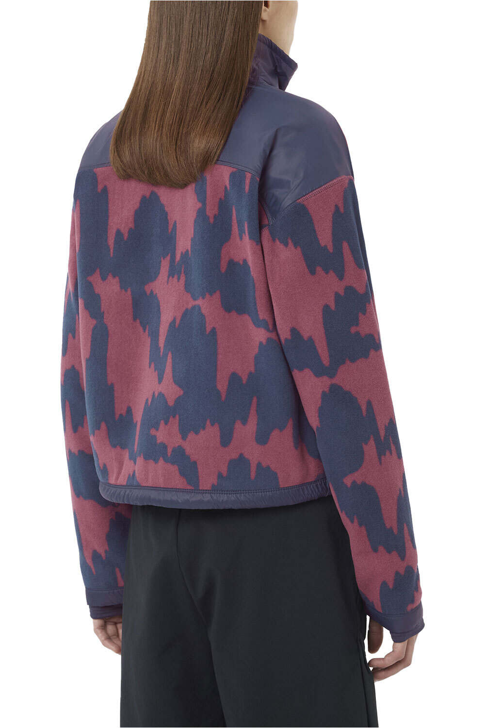 Salomon forro polar mujer CHROMA FLEECE CARDIGAN W vista trasera