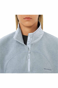 Salomon forro polar mujer CHROMA FLEECE CROP HZ W vista detalle