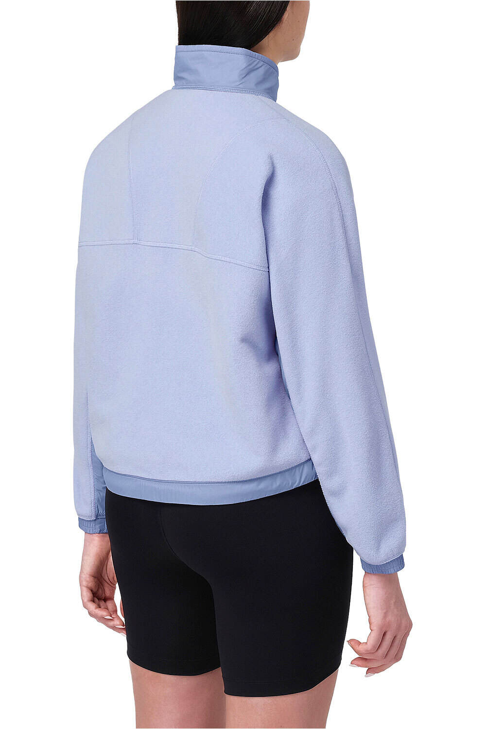 Salomon forro polar mujer CHROMA FLEECE CROP HZ W vista trasera