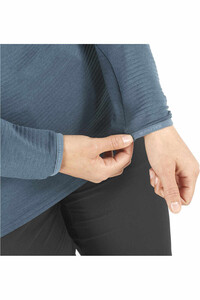 Salomon forro polar mujer ESSENTIAL LTWARM HZ W vista detalle