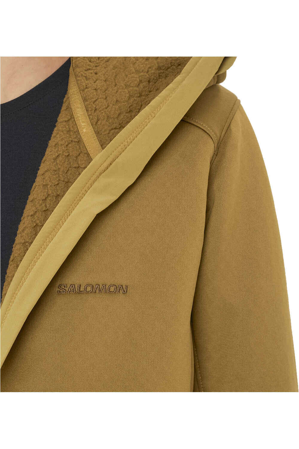 Salomon forro polar mujer OUTLINE WARM FLEECE HD W vista detalle