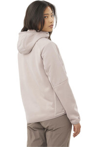 Salomon forro polar mujer OUTLINE WARM HYBRID HD W vista trasera