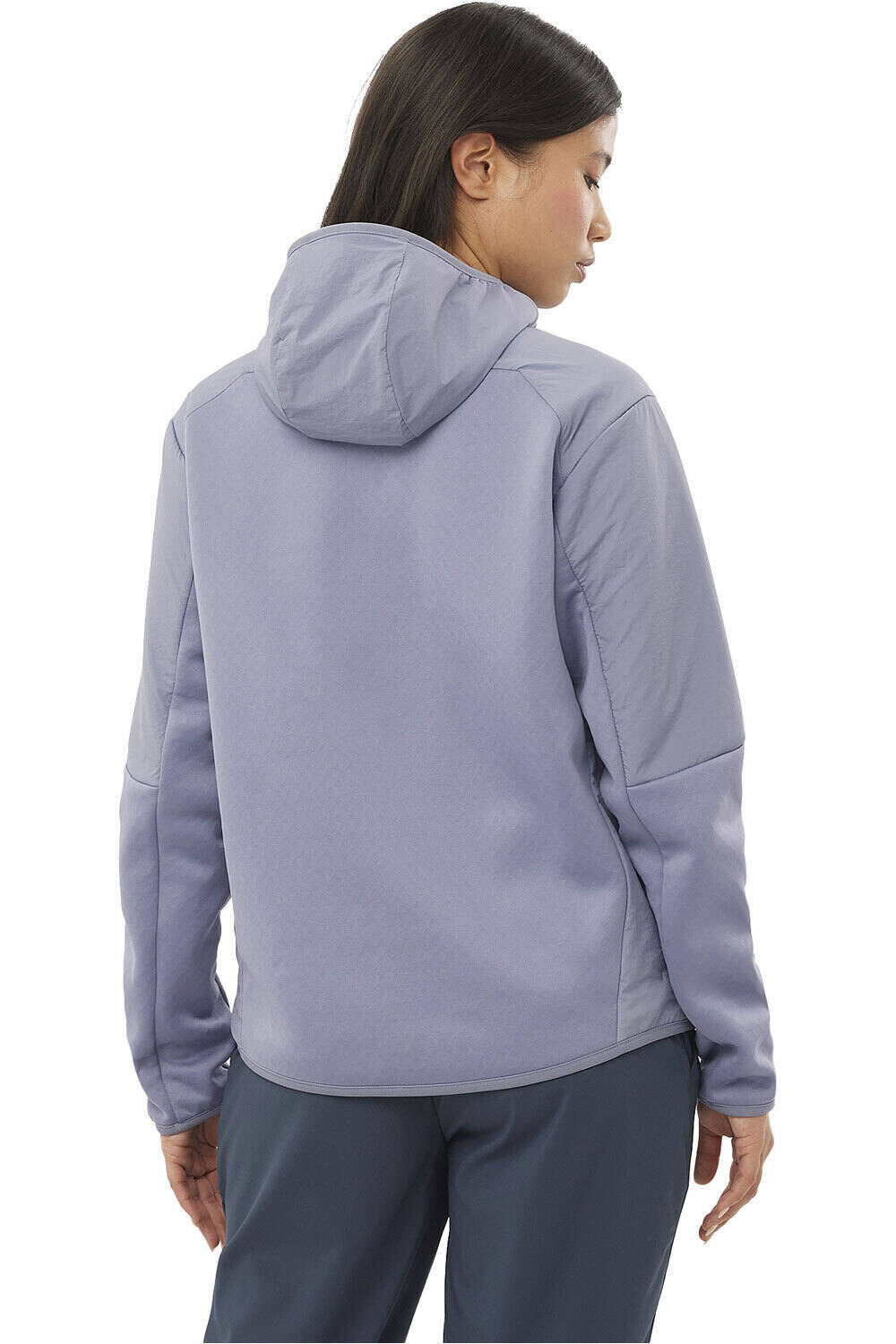 Salomon forro polar mujer OUTLINE WARM HYBRID HD W vista trasera