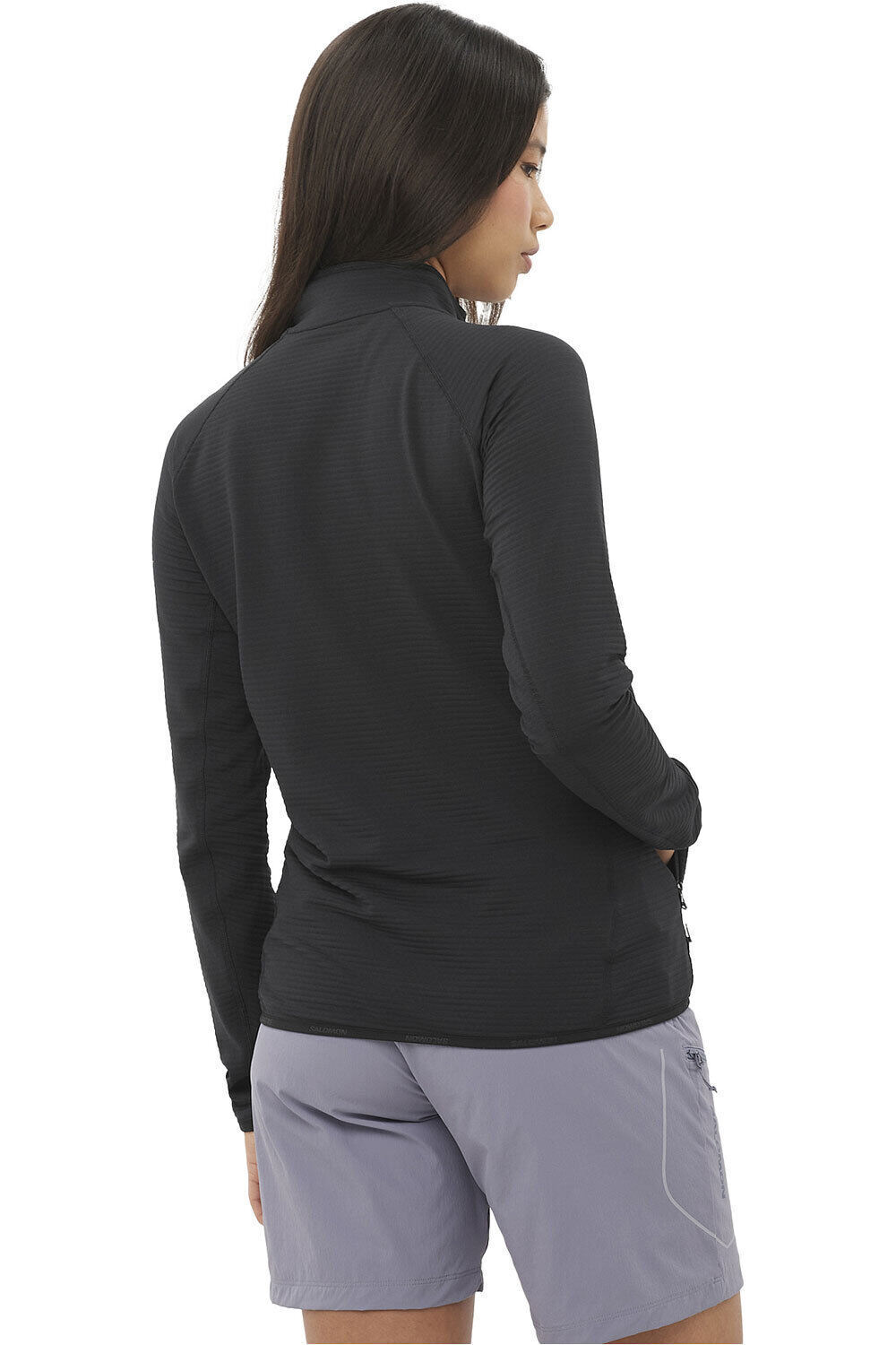 Salomon forro polar mujer SNTIAL LIGHTWARM FZ W vista trasera