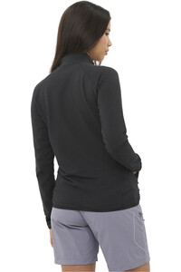 Salomon forro polar mujer SNTIAL LIGHTWARM FZ W vista trasera