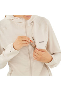 Salomon forro polar mujer SNTIAL LIGHTWARM HD W vista detalle