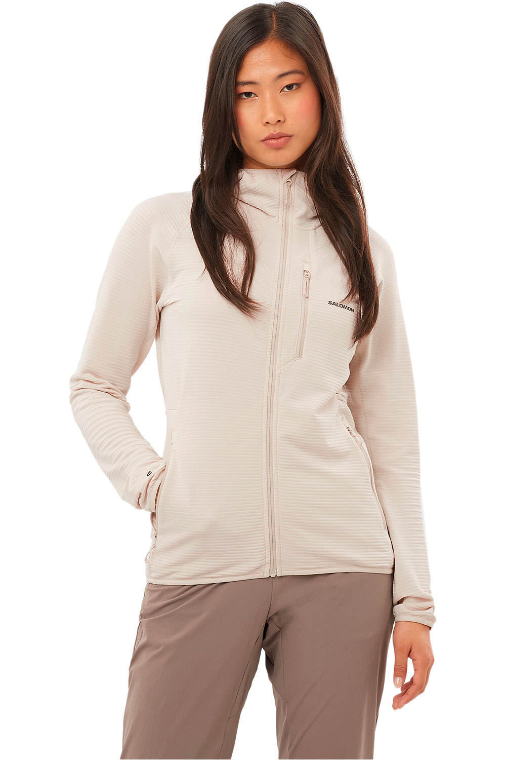 Salomon forro polar mujer SNTIAL LIGHTWARM HD W vista frontal