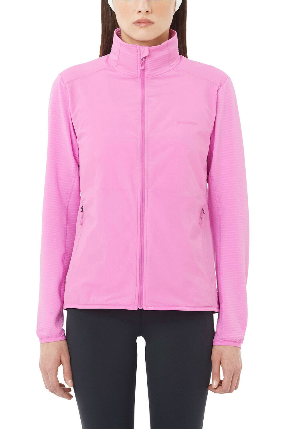 Salomon forro polar mujer SNTIAL LIGHTWARM HYBRID W vista frontal