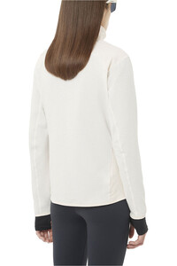 Salomon forro polar mujer SNTIAL LIGHTWARM HYBRID W vista trasera