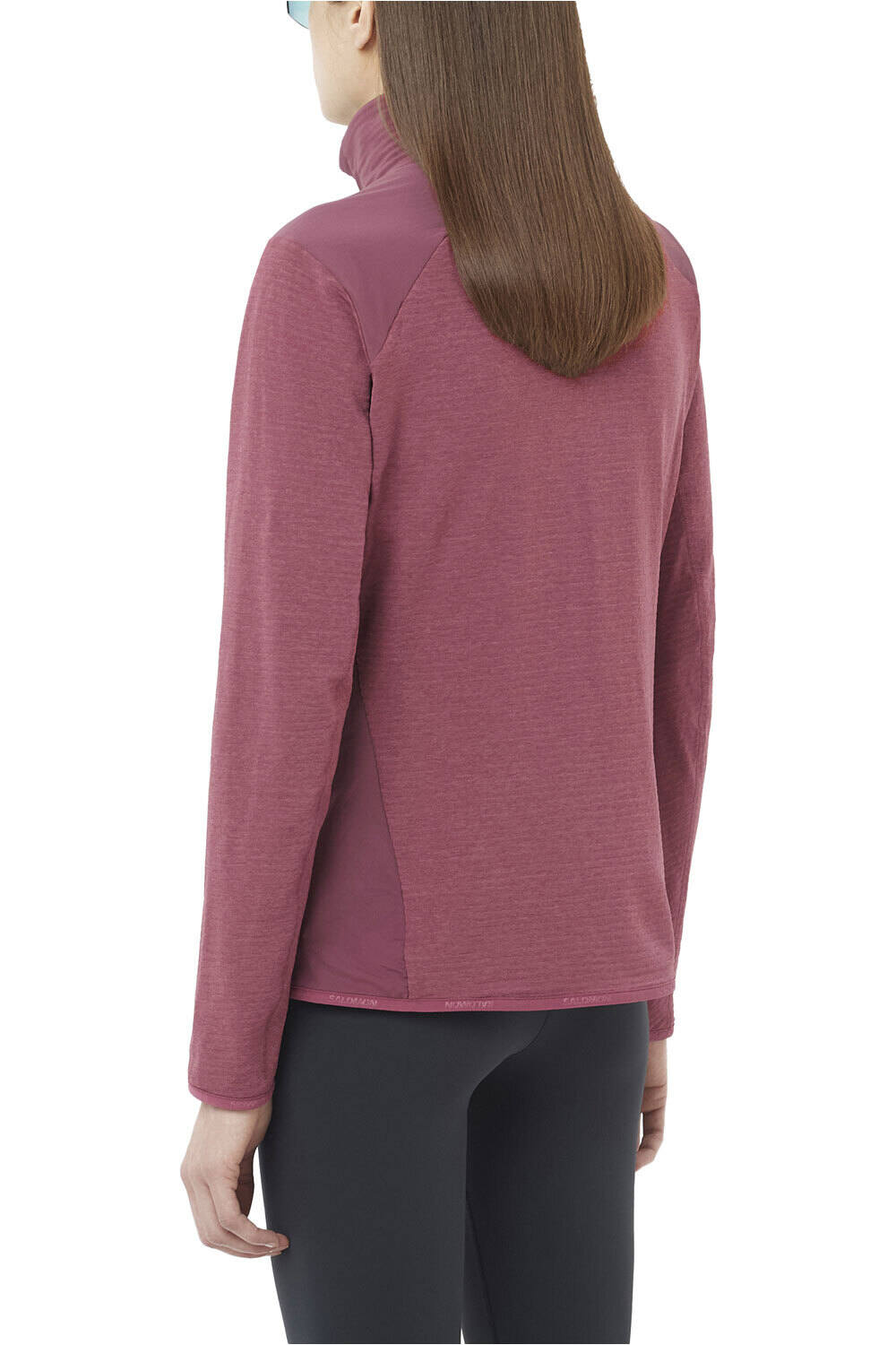 Salomon forro polar mujer SNTIAL LIGHTWARM HYBRID W vista trasera