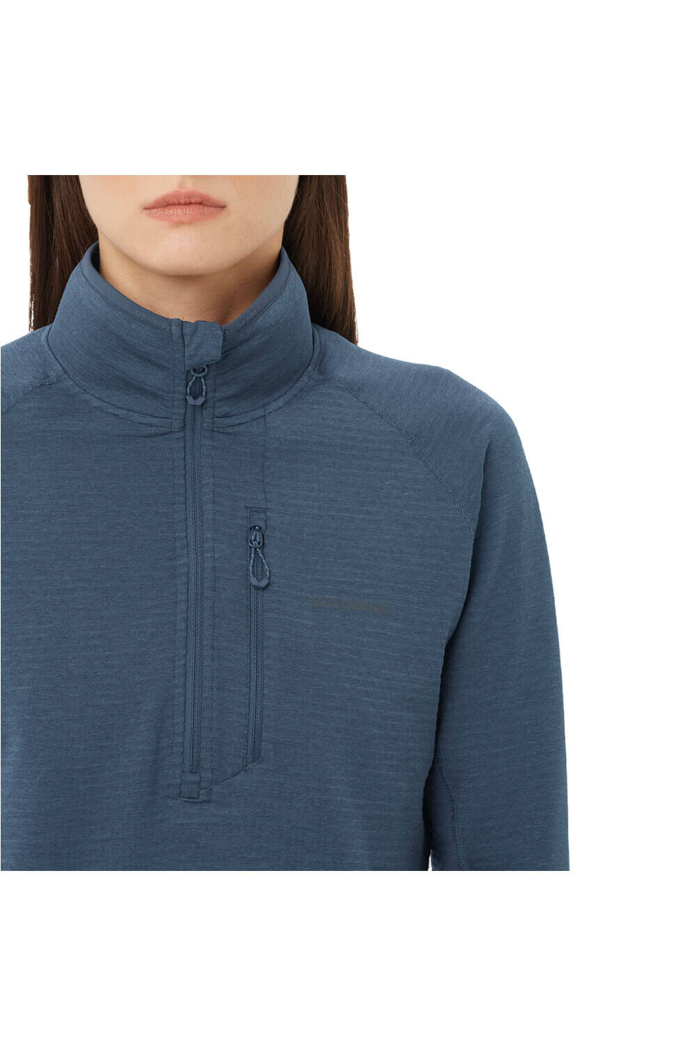 Salomon forro polar mujer SNTIAL LIGHTWARM HZ W vista detalle