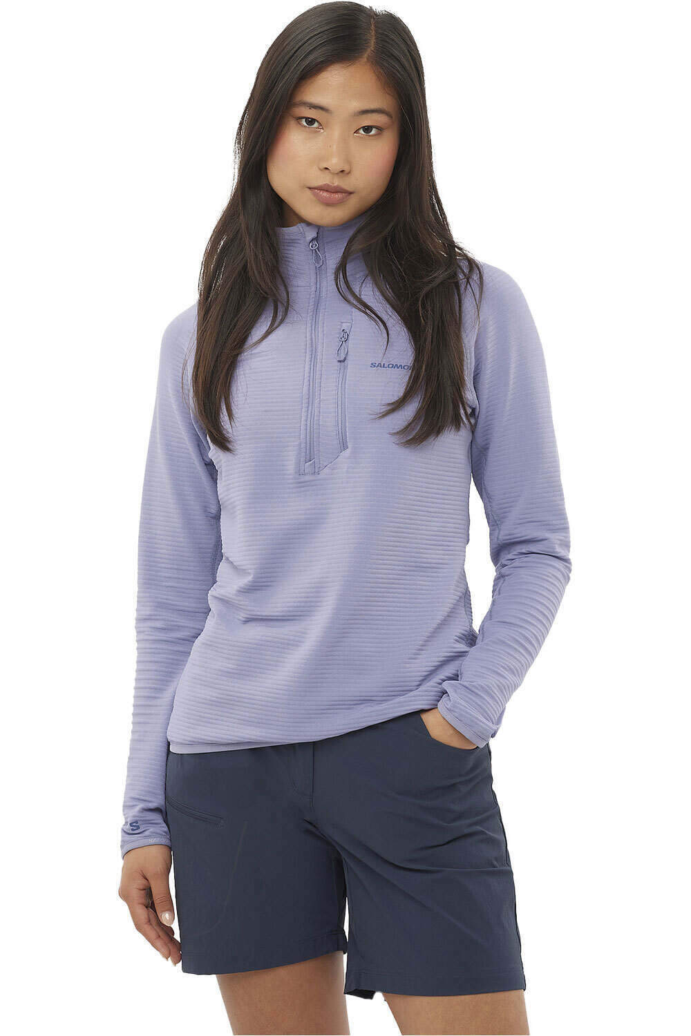 Salomon forro polar mujer SNTIAL LIGHTWARM HZ W vista frontal