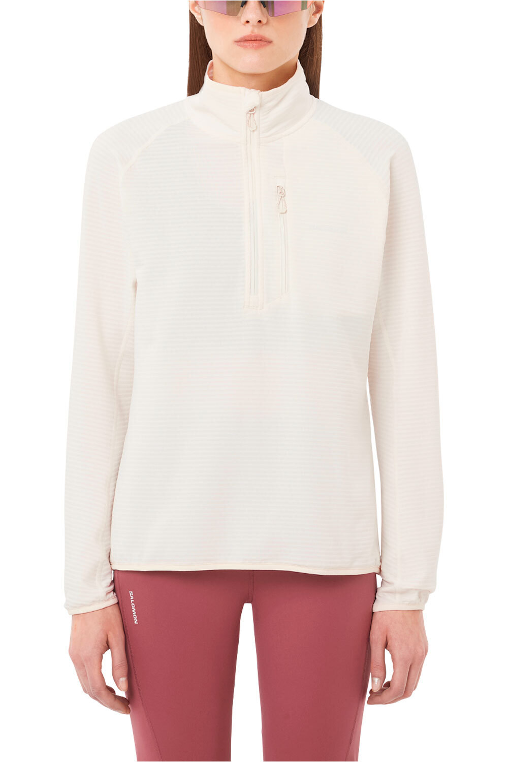 Salomon forro polar mujer SNTIAL LIGHTWARM HZ W vista frontal