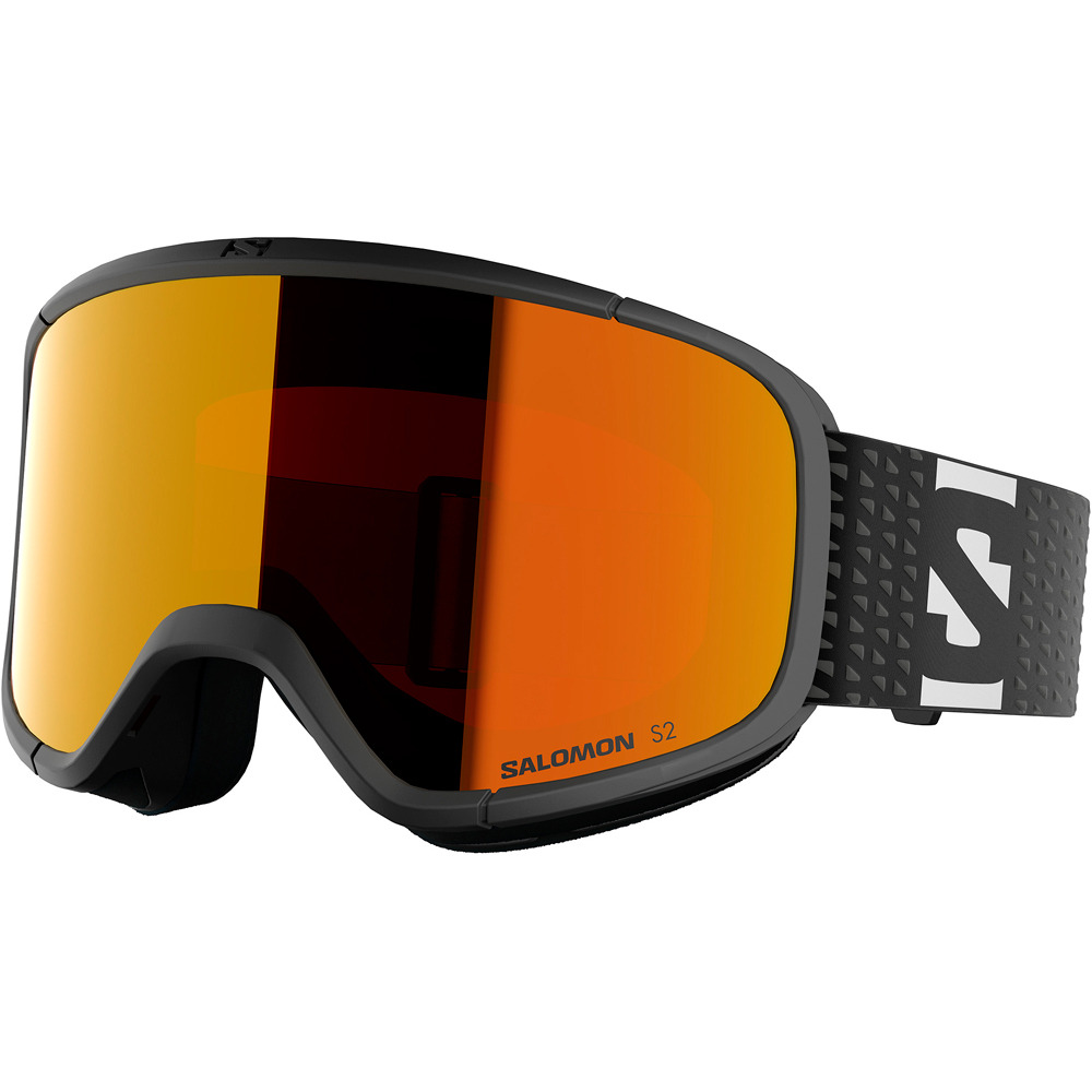 Salomon gafas ventisca GOGGLES AKSIUM 2.0 BLACK/Mid Red vista frontal
