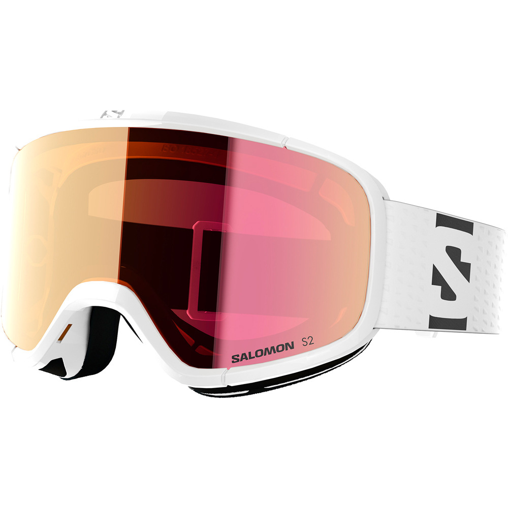 Salomon gafas ventisca infantil GOGGLES LUMI WHITE/Ruby vista frontal