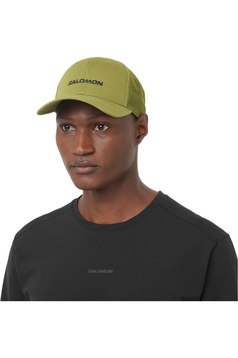 Salomon gorra running LOGO TRUCKER CAP vista frontal