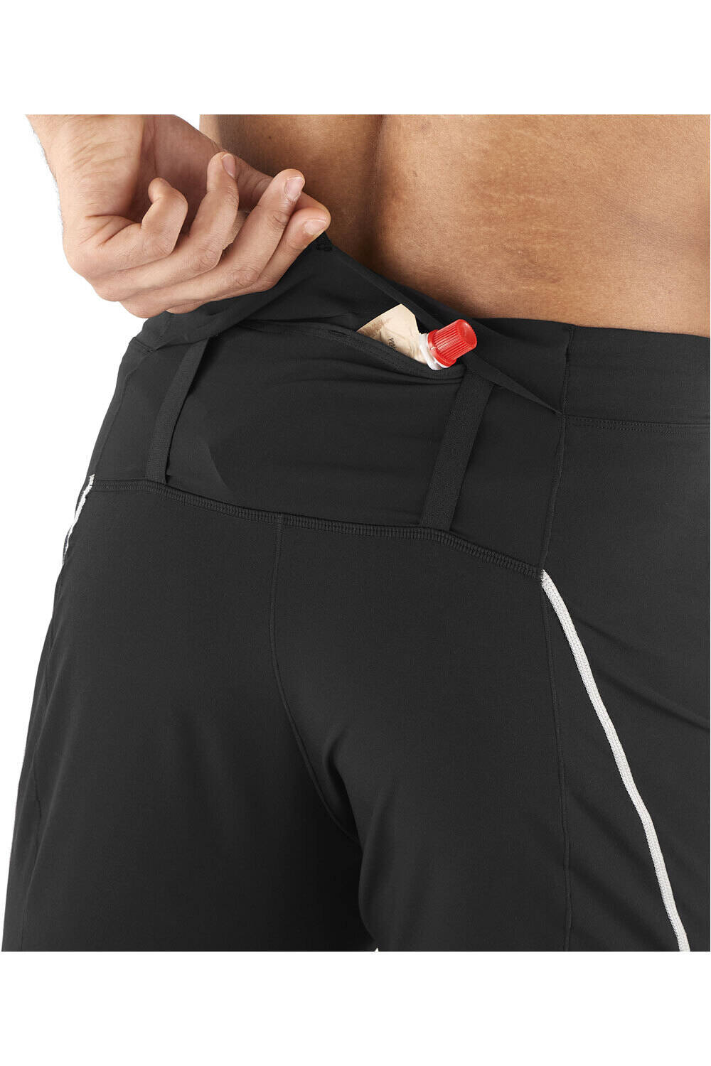 Salomon malla trail running larga hombre SENSE STOW PANTS M vista detalle