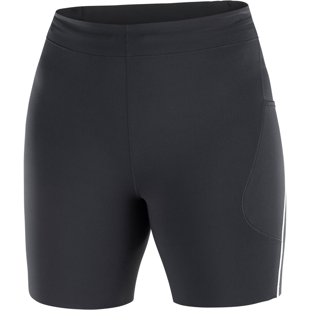 Salomon mallas trail running largas mujer SENSE AERO STOW TGHT 6 W vista frontal