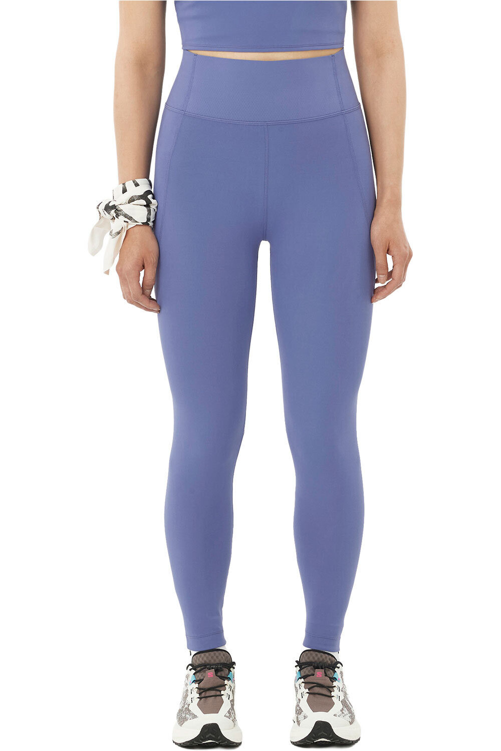 Salomon mallas trail running largas mujer SHKout BLISS TIGHTS W vista frontal