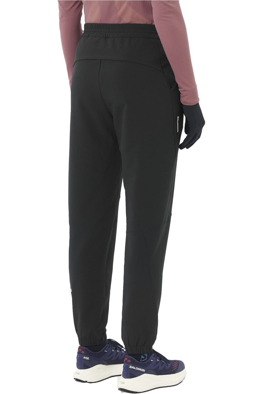 Salomon Pantalon Chubasquero Trail Mujer SHKout HEXAFLOW PANTS W vista trasera