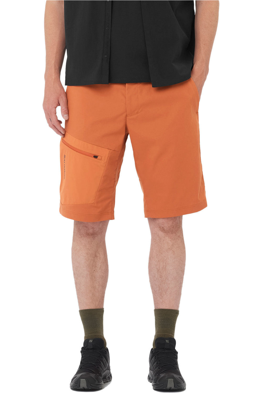 Salomon pantalón corto montaña hombre OUTERPATH UTILITY SHORT M vista frontal